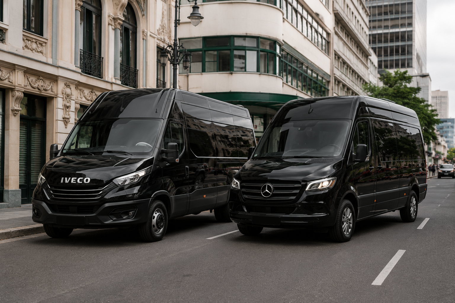Black Car Limo Bus for group transportation in Nosara